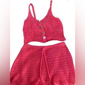 2 Piece set knitted.  Small Top Medium Bottom.  Brand new never Worn.